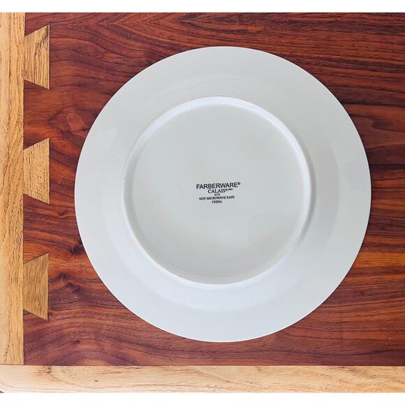 Farberware Calais 4173 White w/ Gold Trim - Dinner Plate 10 3/4" - Picture 5 of 6